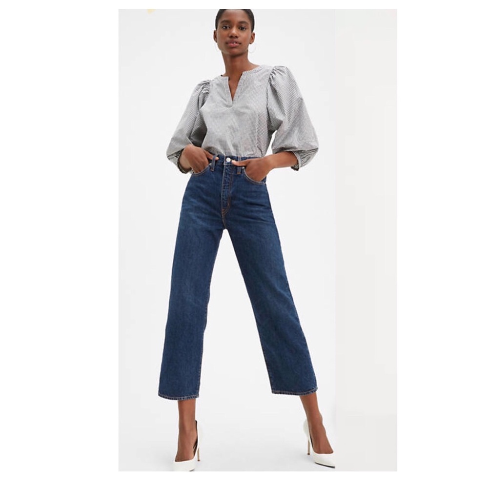 Levis Ribcage Straight Ankle Super High Jeans 24